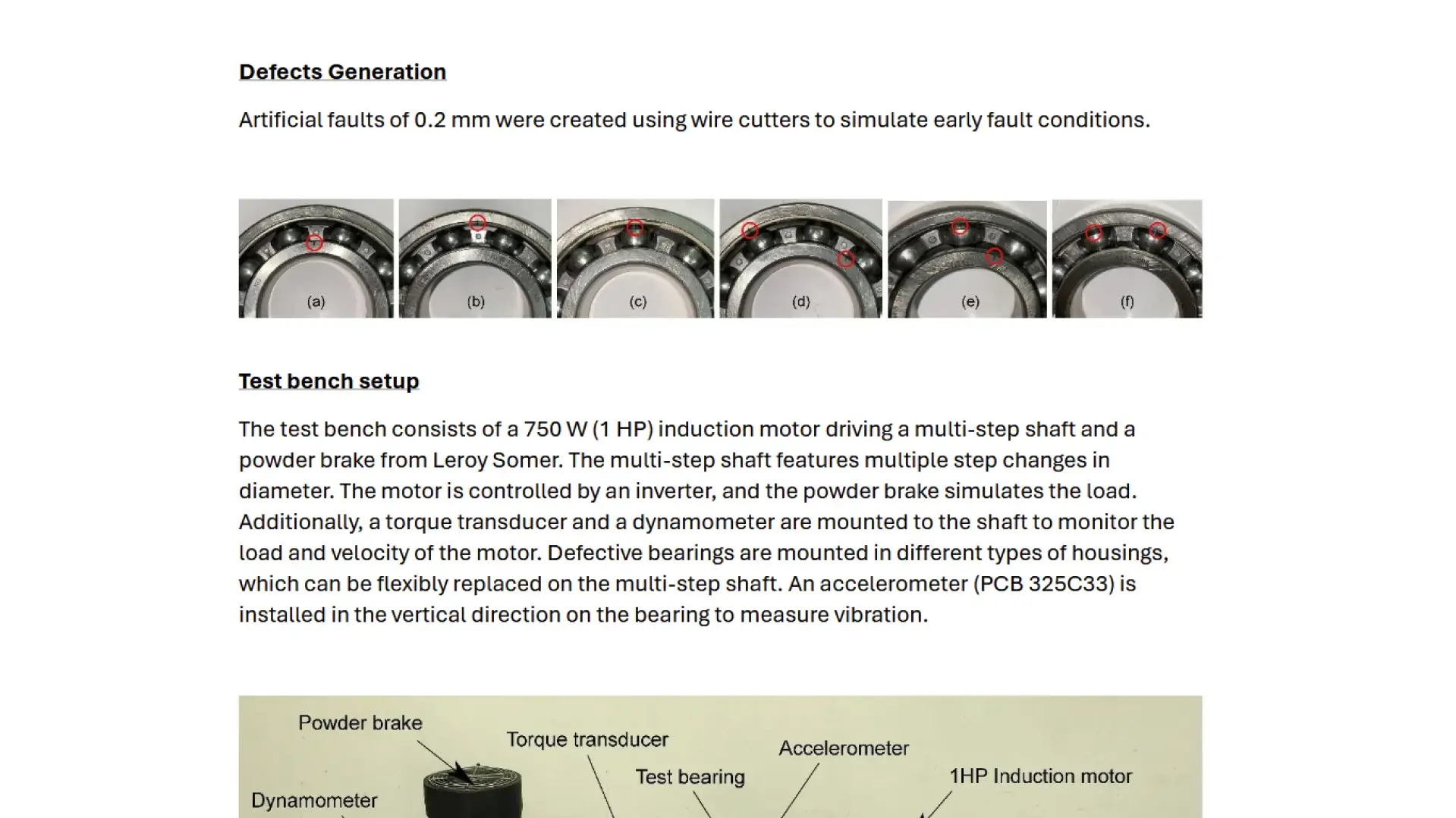 Ball Bearing Fault Diagnostics
